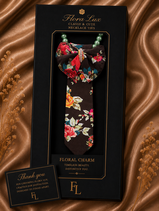 Jean Floral Tie