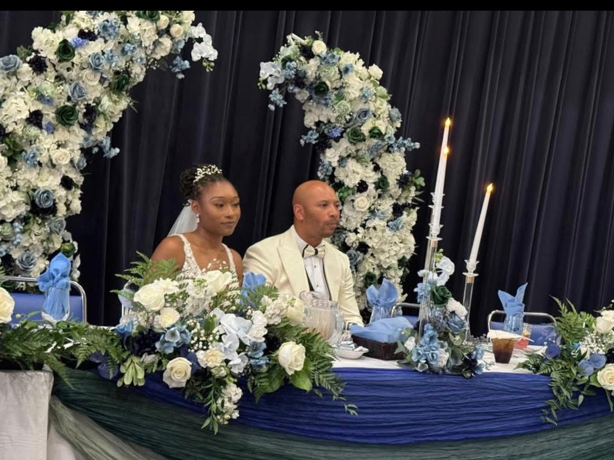 Blue Ivory Elegance