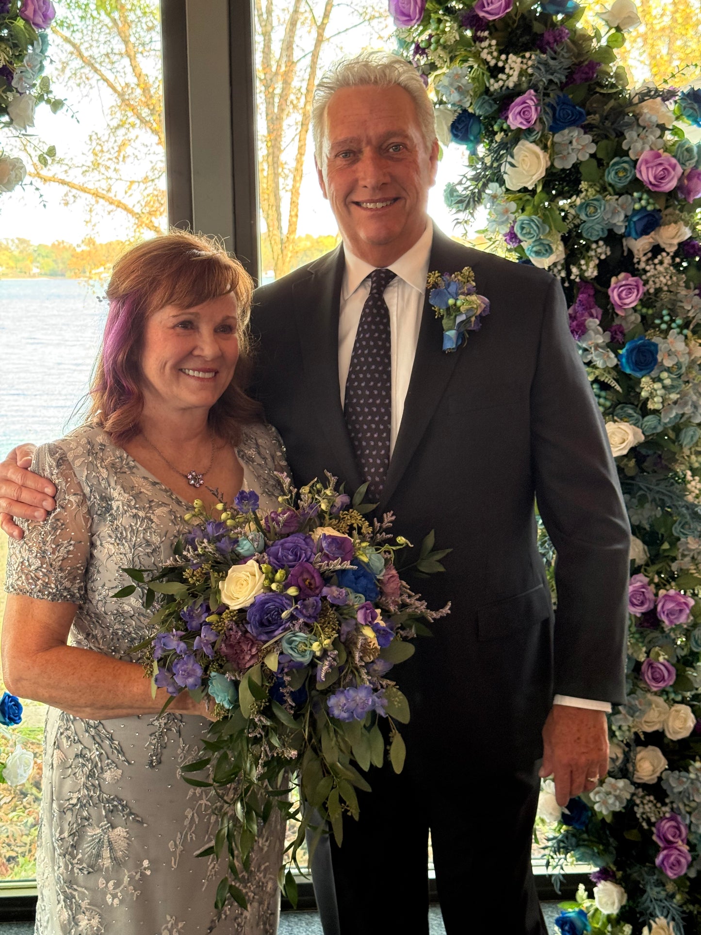 Purple Bridal Bouquet