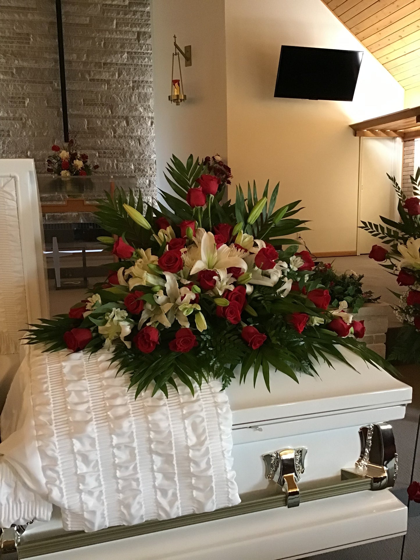 Honor and Love Casket Spray
