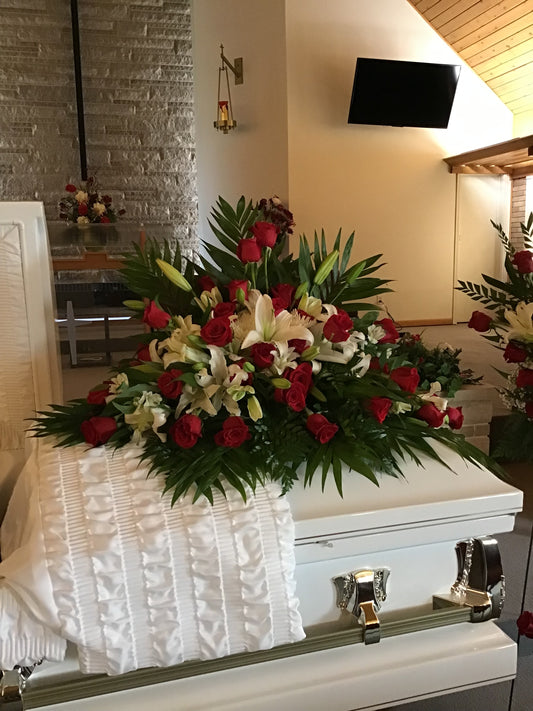Honor and Love Casket Spray